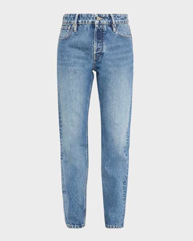 Ocean Blue Denim Straight-Leg Ankle Jeans